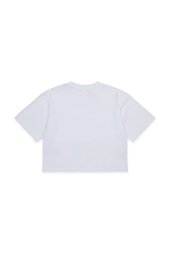 Otroška bombažna kratka majica Diesel TIXAN T-SHIRT J02428 bela AW25