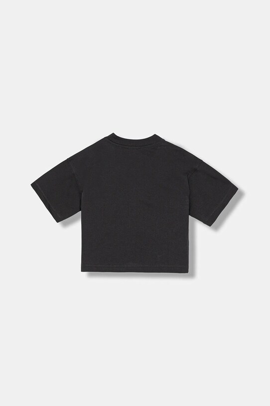 Otroška bombažna kratka majica Diesel TIXAN T-SHIRT J02428 črna AW25