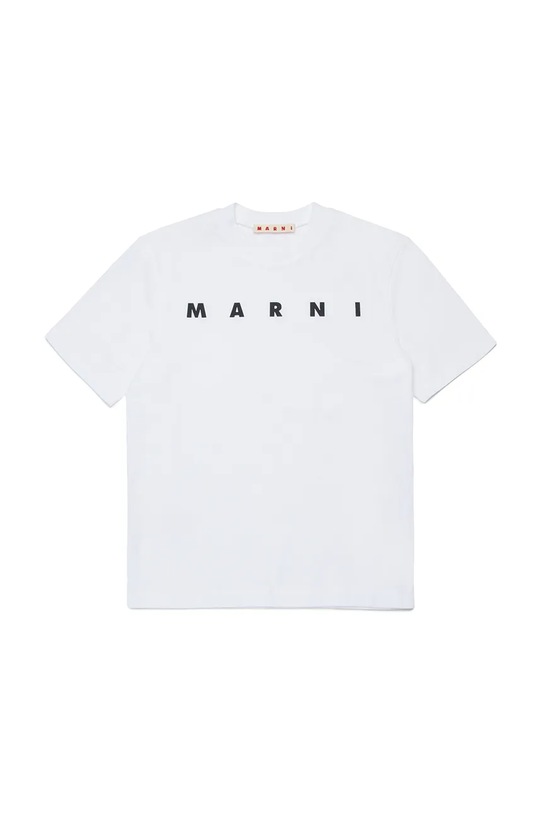 Marni tricou de bumbac pentru copii MT290F T-SHIRT print alb M01601