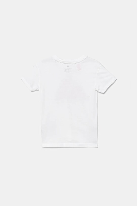 adidas tricou de bumbac pentru copii JW2383 alb AW25