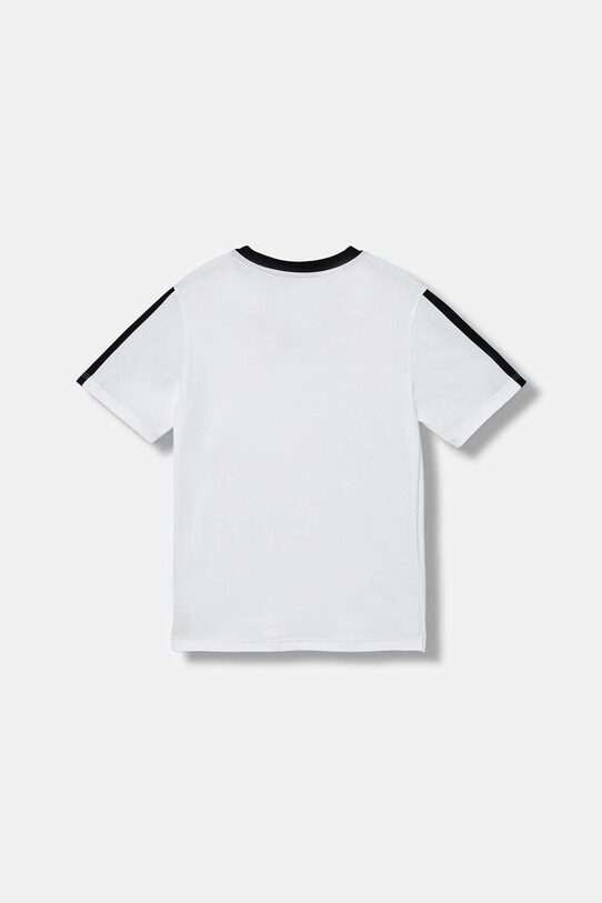 adidas t-shirt bawełniany dziecięcy JW8628 biały AW25