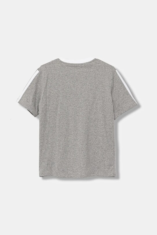 adidas t-shirt bawełniany dziecięcy JW8631 szary AW25