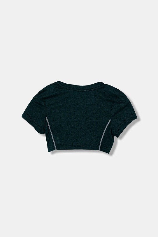 adidas tricou de bumbac pentru copii JW8657 verde AW25