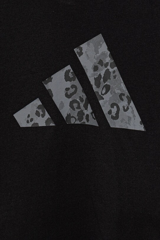Dziewczynka adidas t-shirt bawełniany dziecięcy KC5448 czarny