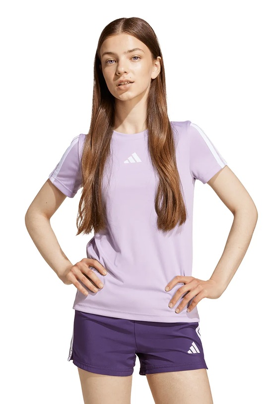 adidas t-shirt dziecięcy pozostałe fioletowy JW5019