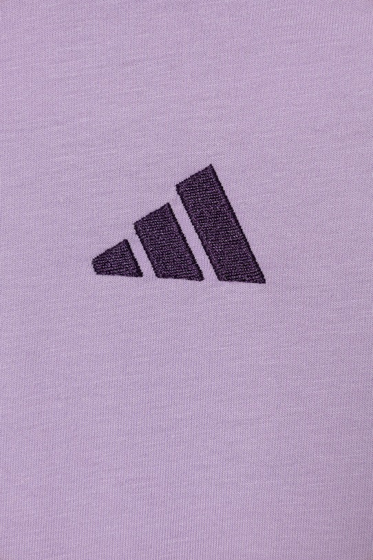 Dětské bavlněné tričko adidas fialová JY4975