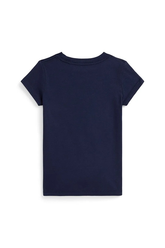 Djevojčice Dječja pamučna majica kratkih rukava Polo Ralph Lauren 312979033001 mornarsko plava