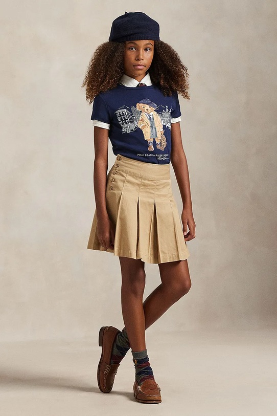 Polo Ralph Lauren gyerek pamut póló sötétkék 313979033001