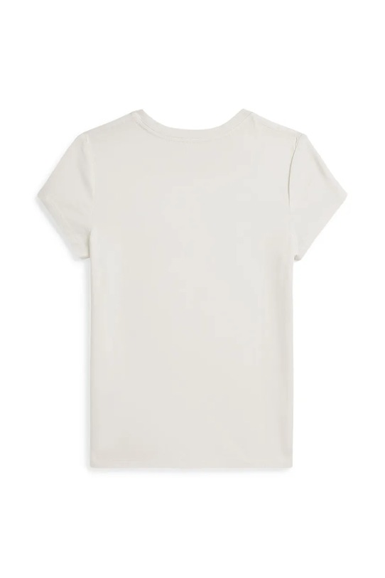 Παιδικό βαμβακερό μπλουζάκι Polo Ralph Lauren 313979039001 λευκό AW25