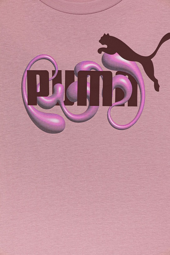 Момиче Детска памучна тениска Puma GRAPHIC No. 1 Logo Tee G 688497. розов