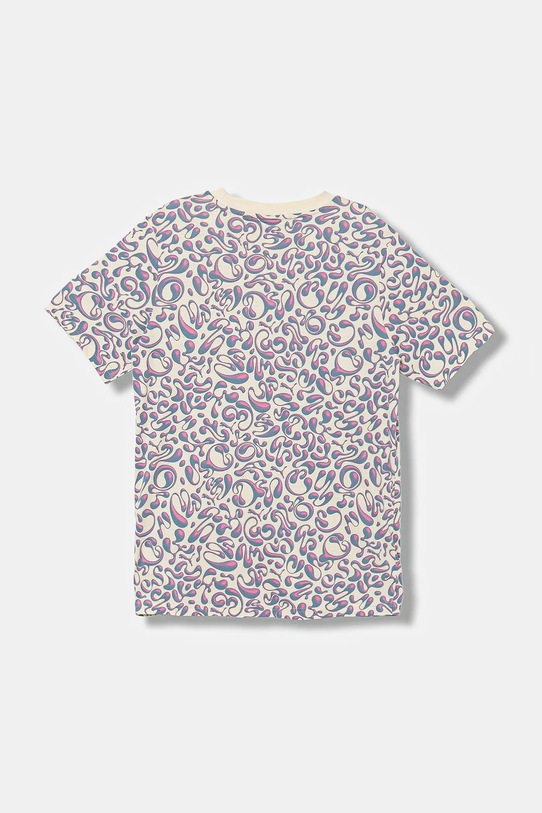 Puma t-shirt bawełniany dziecięcy TWEENERVERSE AOP Tee G 688500 fioletowy AW25