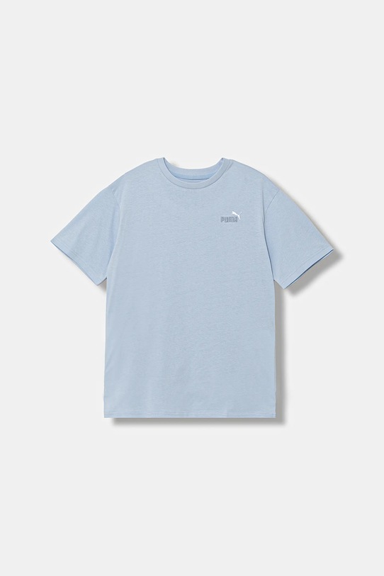 Puma t-shirt bawełniany dziecięcy ESS 2 COLOR Small No. 1 Logo Relaxed Tee bawełna niebieski 689101