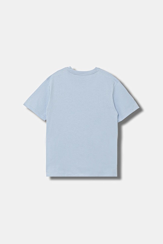 Puma t-shirt bawełniany dziecięcy ESS 2 COLOR Small No. 1 Logo Relaxed Tee 689101 niebieski AW25