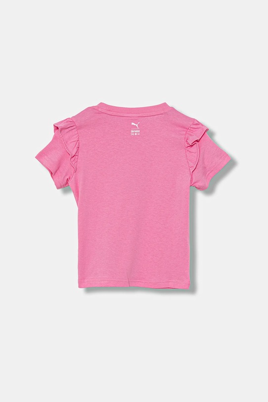 Dječja pamučna majica kratkih rukava Puma PUMA X HELLO KITTY & FRIENDS Ruffle Tee 632386 roza AW25