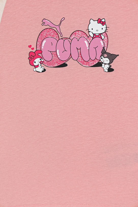 Dziewczynka Puma t-shirt bawełniany dziecięcy PUMA X HELLO KITTY & FRIENDS Slim Tee 632391 różowy
