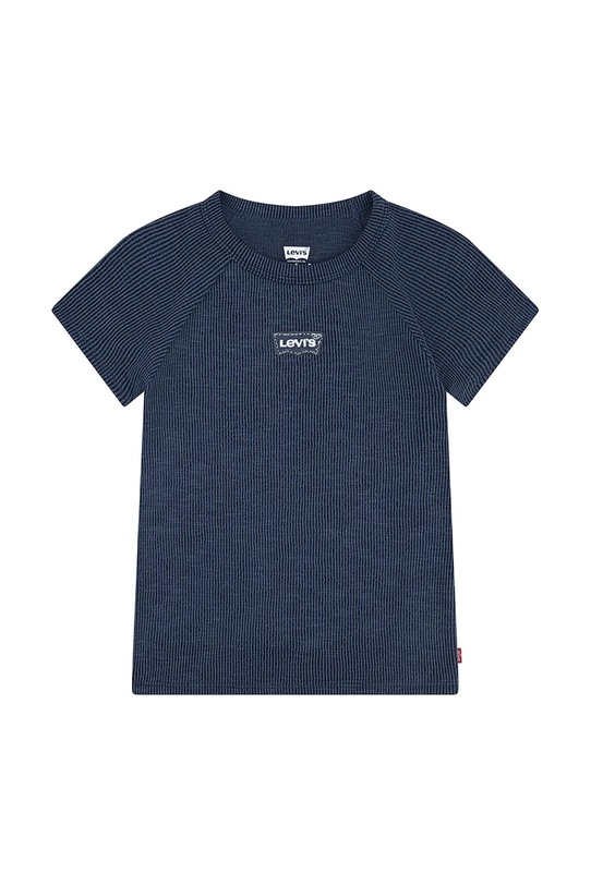 Levi's t-shirt dziecięcy COLOR BLOCK RAGLAN TOP z elastanem granatowy 3EN517