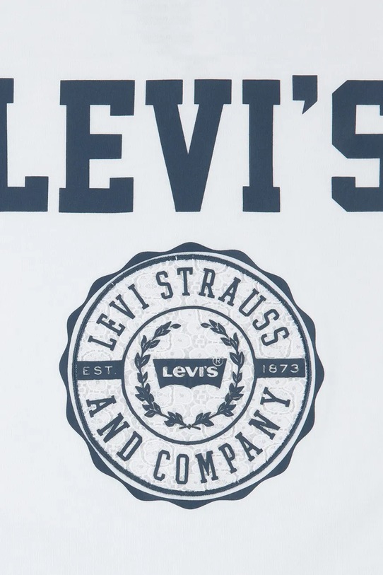 Levi's t-shirt dziecięcy SPORTY OVERSIZED TEE biały 3EN779