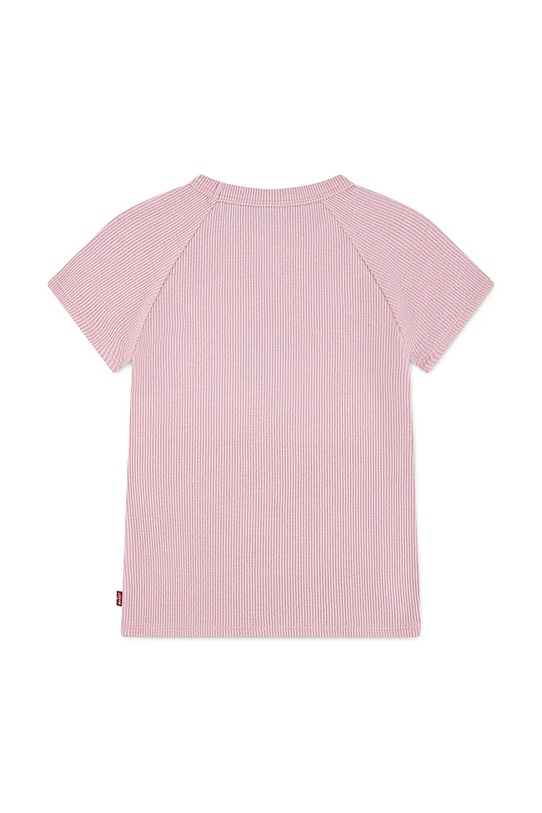 Dječja majica kratkih rukava Levi's COLOR BLOCK RAGLAN TOP 4EN517 roza AW25
