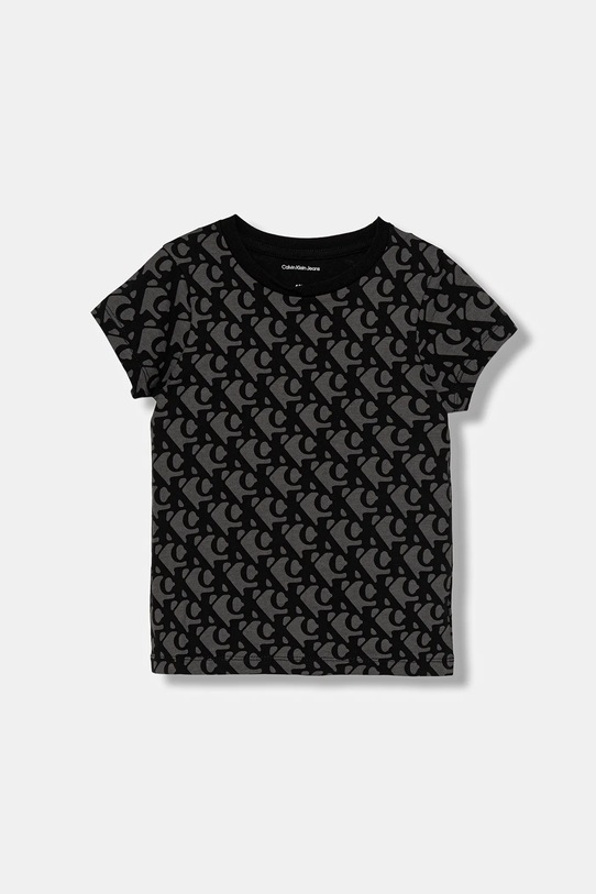 Dziewczynka Calvin Klein Jeans t-shirt bawełniany dziecięcy 2-pack IG0IG03037.128.170.9BYA czarny