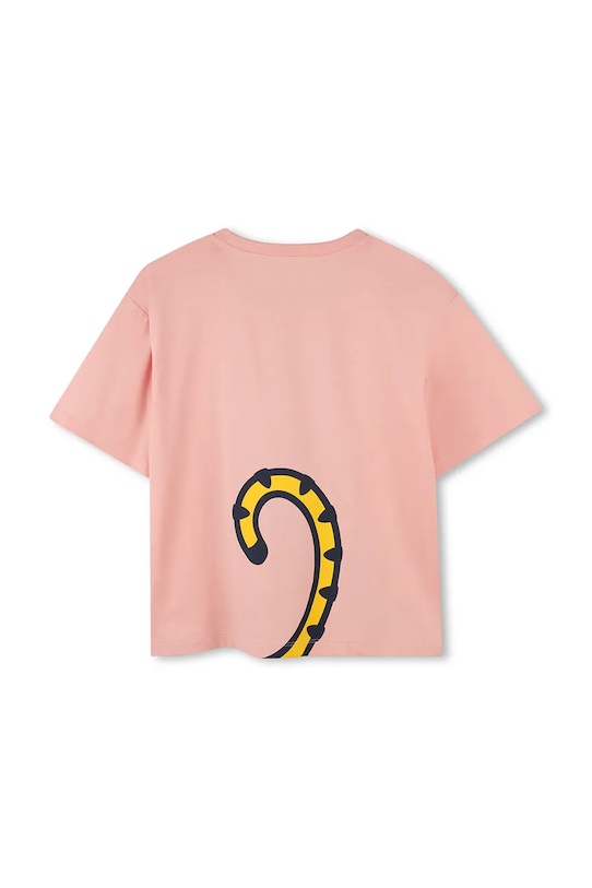 Detské bavlnené tričko Kenzo Kids K61379.86.108 ružová AW25