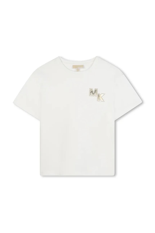 Детская хлопковая футболка Michael Kors R30494.156 белый AW25
