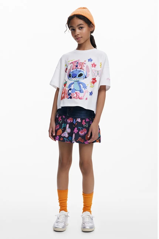 Desigual t-shirt bawełniany dziecięcy 25WGTK15