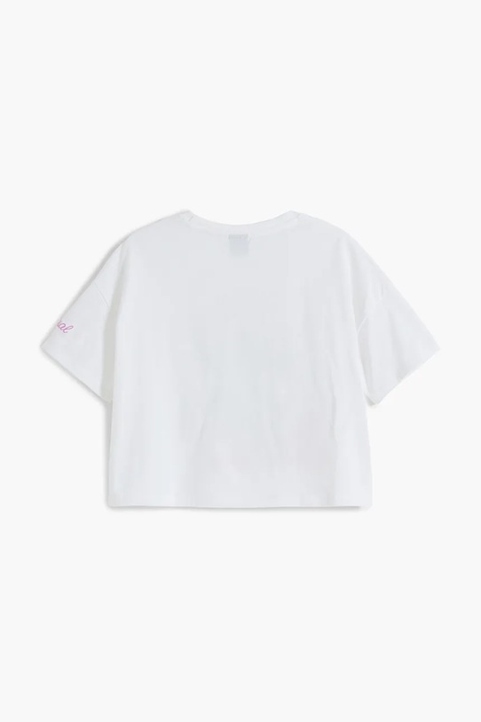 Dziewczynka Desigual t-shirt bawełniany dziecięcy 25WGTK15 biały