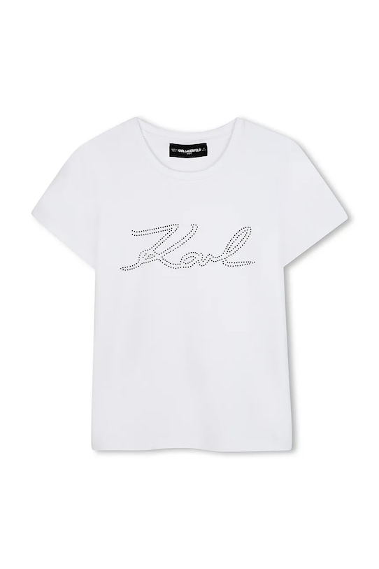 Karl Lagerfeld t-shirt dziecięcy aplikacja biały Z30941.114.150