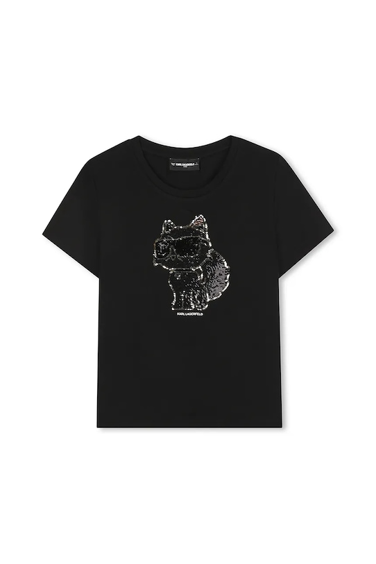 Karl Lagerfeld tricou copii imprimeu negru Z30944.156.162