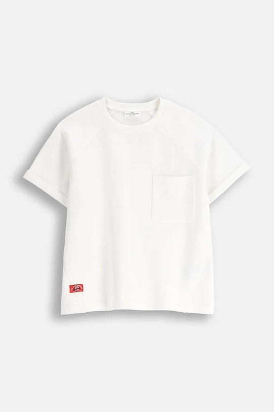 Coccodrillo t-shirt dziecięcy z elastanem beżowy ZC5143203AGJ