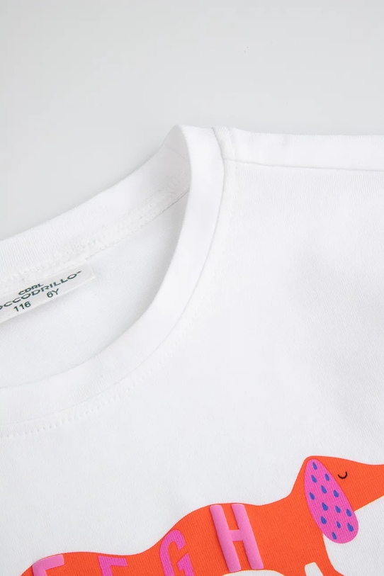 Παιδικό μπλουζάκι Coccodrillo λευκό ZC5143202AGK