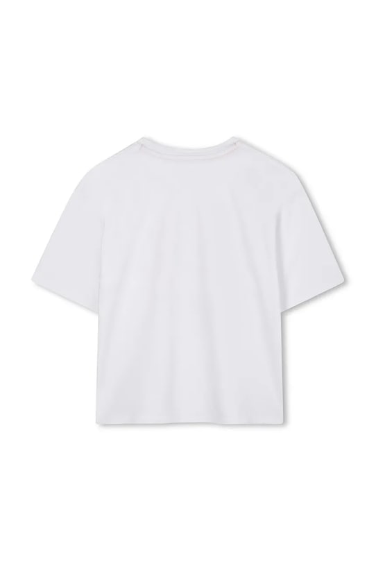 Девочка Детская хлопковая футболка Marc Jacobs W60579.102.108 белый