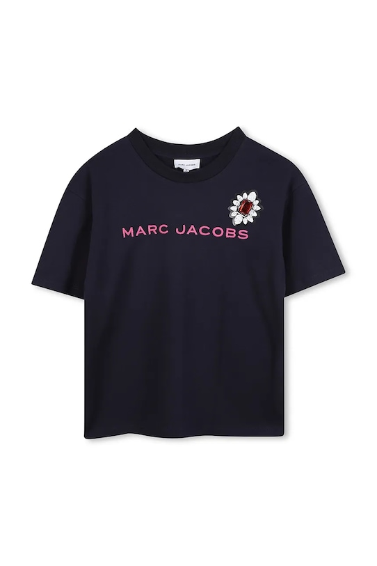 Marc Jacobs t-shirt bawełniany dziecięcy nadruk granatowy W60590.102.108