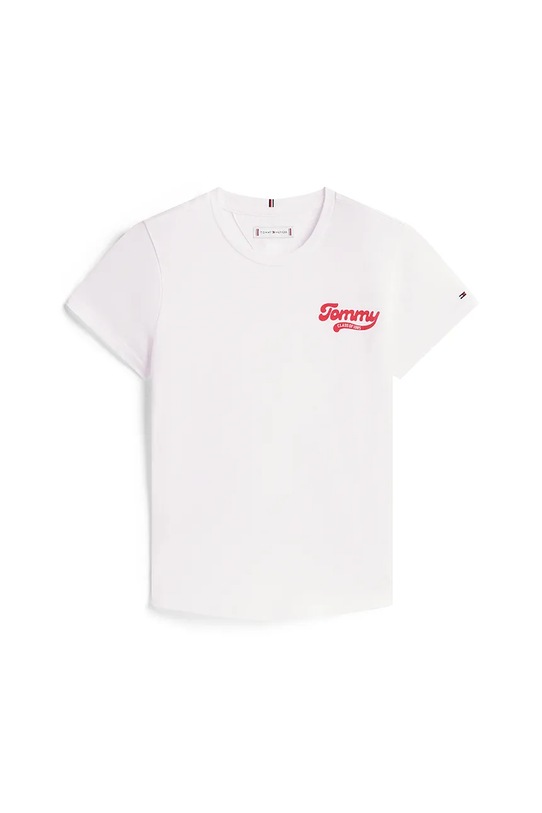 Tommy Hilfiger t-shirt dziecięcy KG0KG08805.128.176.9BYA biały AW25