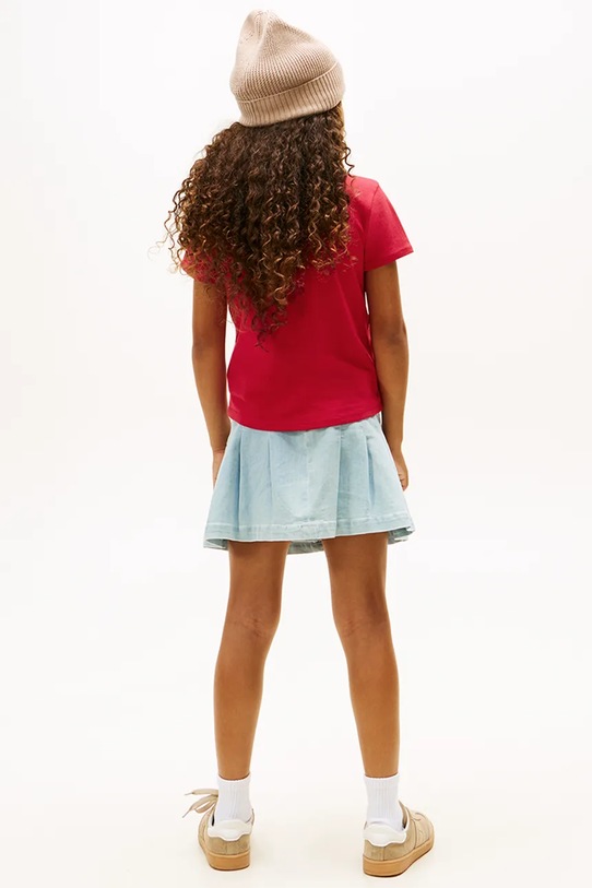 Detské tričko Tommy Hilfiger KG0KG08805.128.176.9BYA ružová