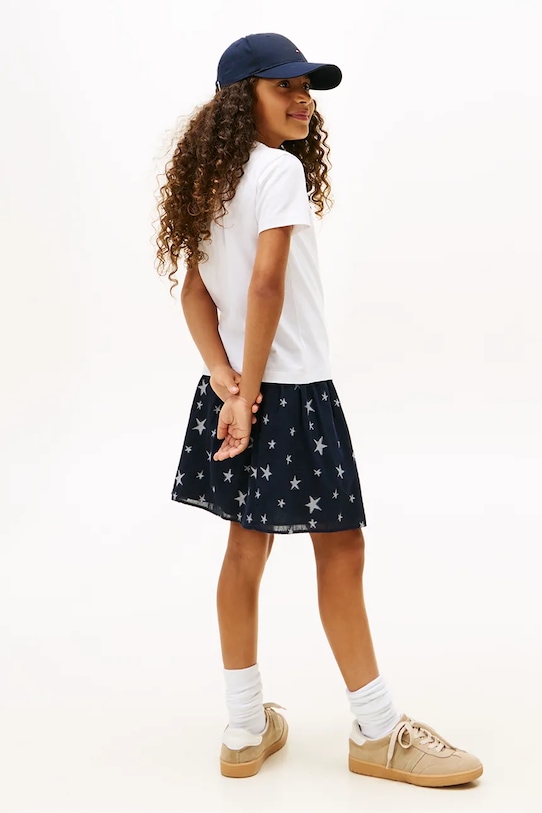 Tommy Hilfiger t-shirt bawełniany dziecięcy KG0KG08899.9BYA biały