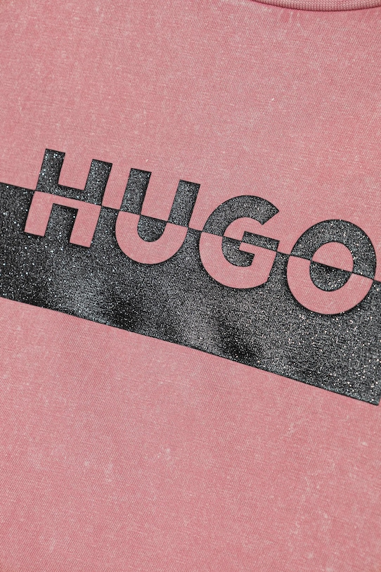 Fete HUGO tricou de bumbac pentru copii G00488.114.150 roz