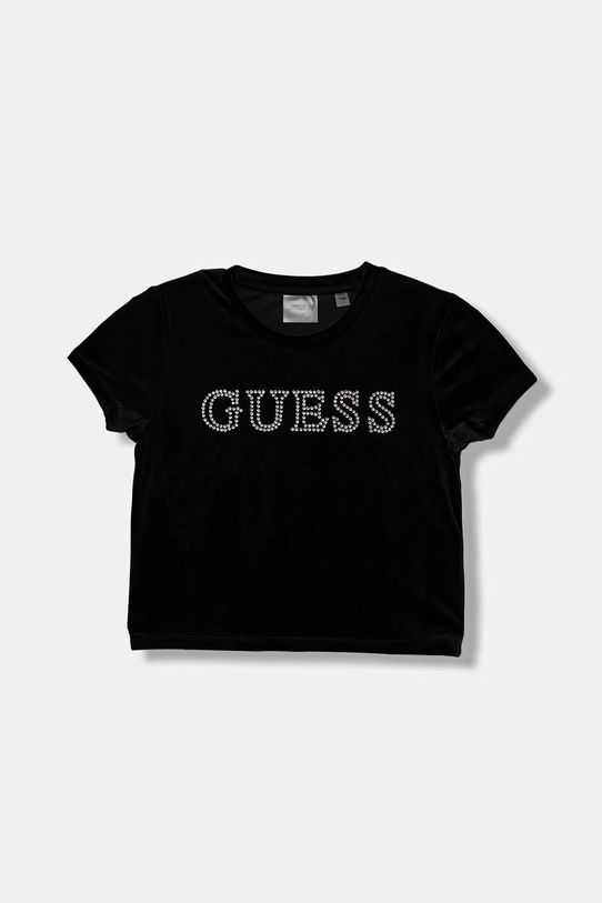 Guess t-shirt dziecięcy aplikacja czarny J4YI48.K0232.9BYA