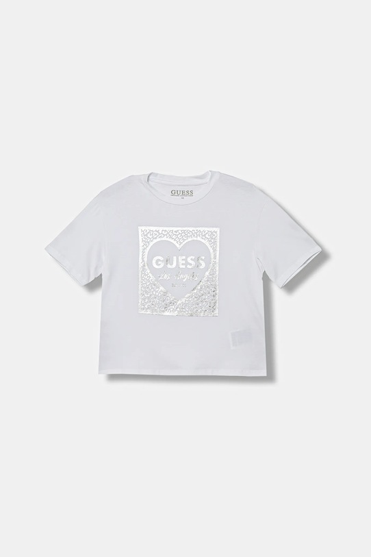 Guess t-shirt dziecięcy z elastanem biały J5BI00.J1314.9BYA