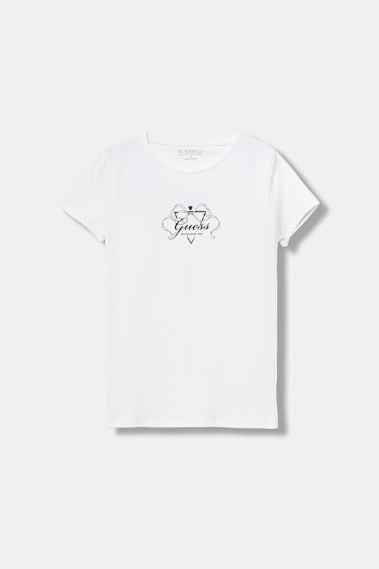 Guess t-shirt dziecięcy z elastanem biały J5BI02.J1314.9BYA