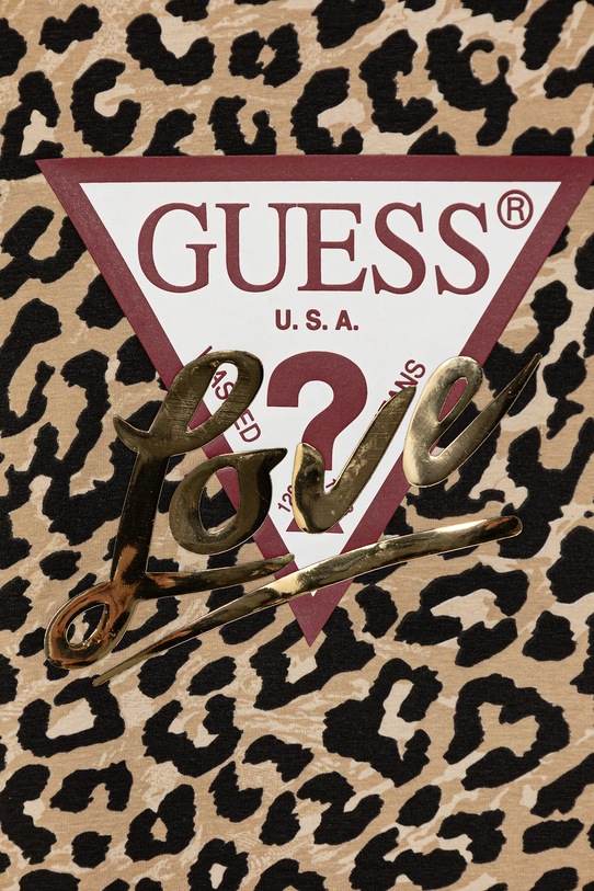 Dziewczynka Guess t-shirt dziecięcy J5BI10.J1314.9BYA beżowy