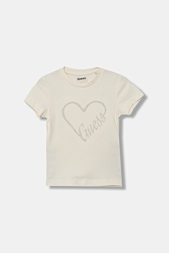 Dětské tričko Guess s elastanem béžová J5BI38.J1314.9BYA