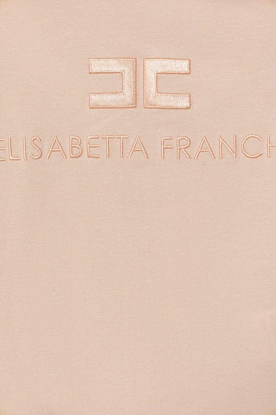 Dievča Detské tričko Elisabetta Franchi EFTS250.0.JE006.116.128 béžová
