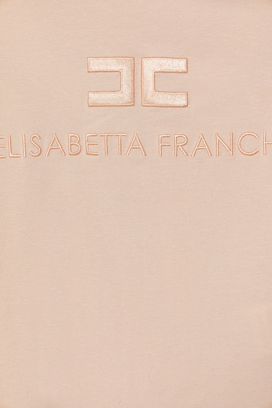 DÍVKA Dětské tričko Elisabetta Franchi EFTS250.0.JE006.116.128 béžová