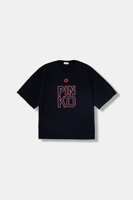Pinko t-shirt dziecięcy szpic granatowy KFTS018.C.JT006