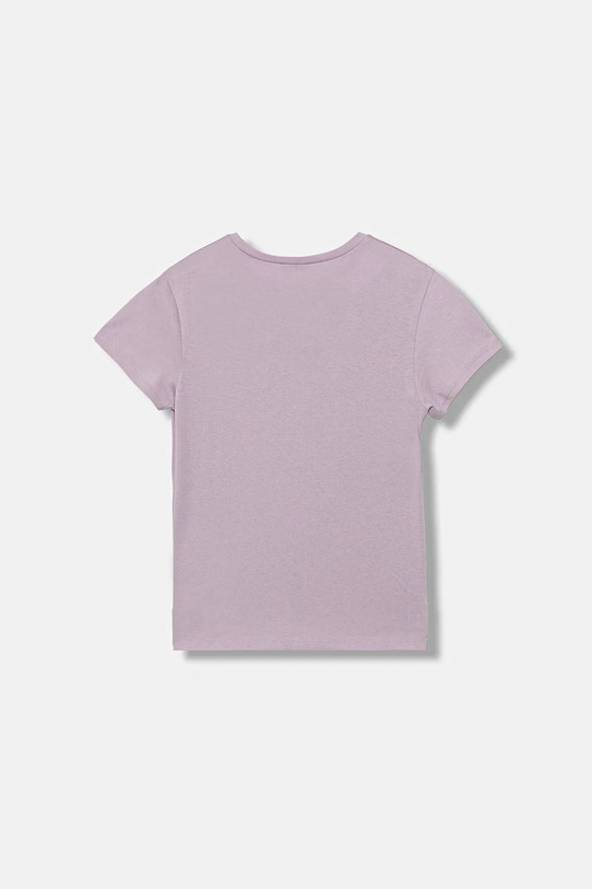 Dětské bavlněné tričko United Colors of Benetton 3I1XC10Q1.G.seasonal fialová AW25
