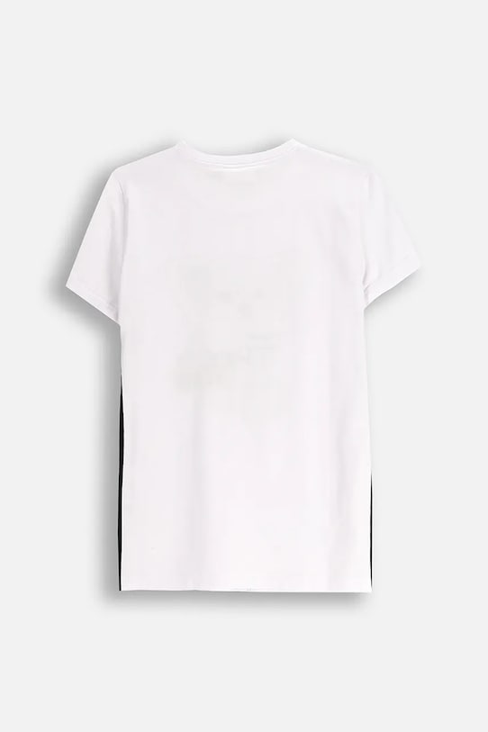 Coccodrillo tricou de bumbac pentru copii ZC5143202CGJ alb AW25