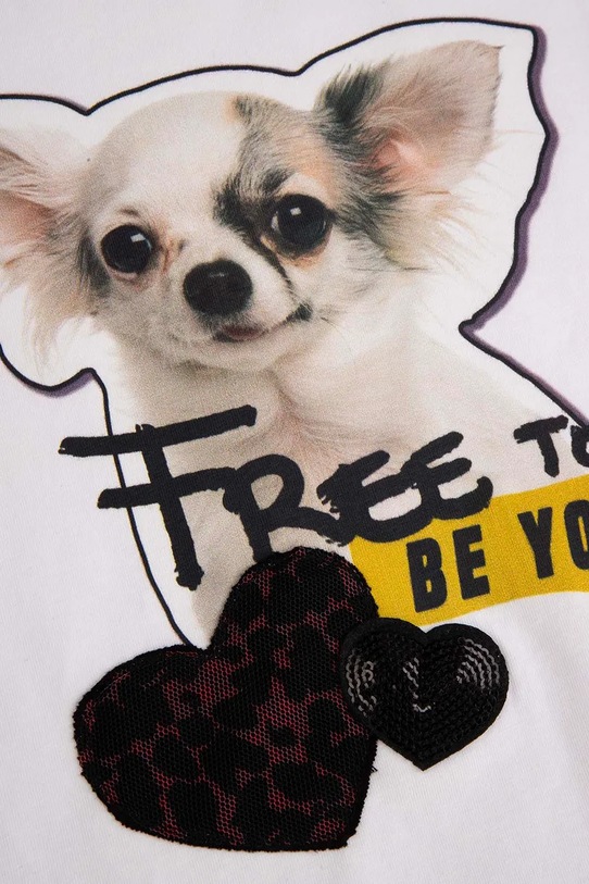 Coccodrillo tricou de bumbac pentru copii alb ZC5143202CGJ