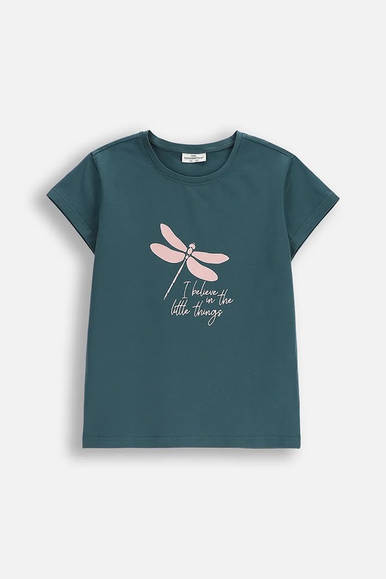 Coccodrillo t-shirt dziecięcy z elastanem zielony ZC5143221VGA