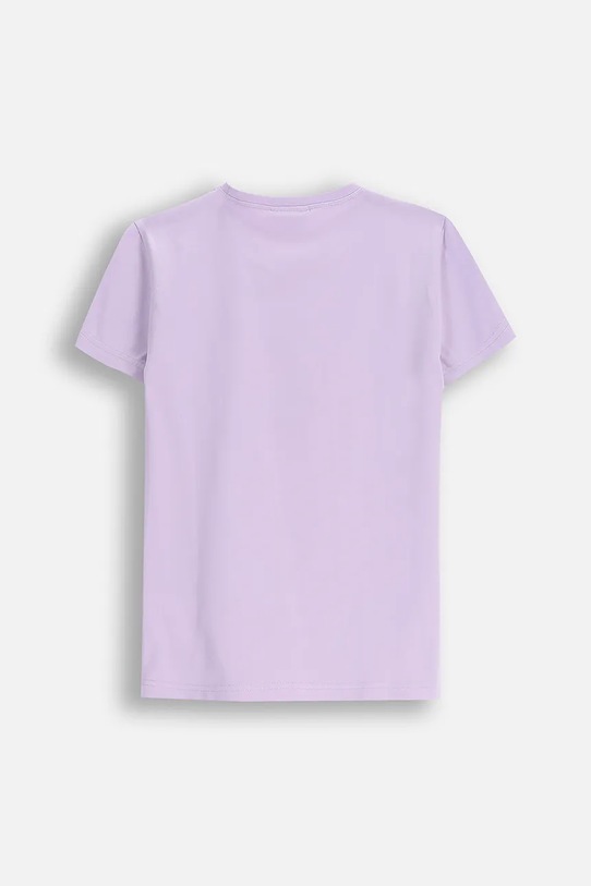 Coccodrillo t-shirt dziecięcy ZC5143223VGA fioletowy AW25